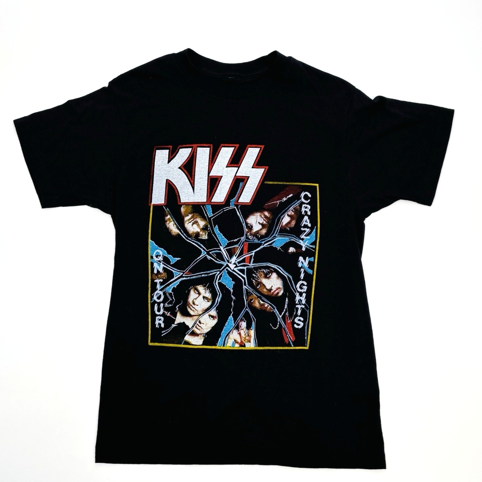 Vintage Kiss Crazy Nights Tour 1987 T Shirt Size Small Double Sided Rock Band